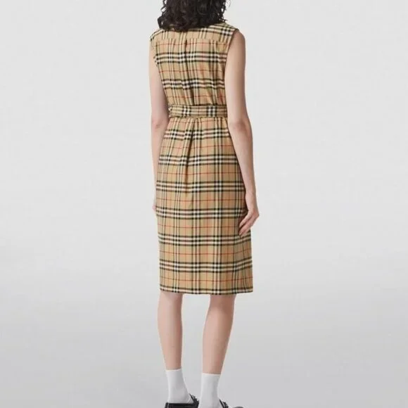 Burberry Karla Vintage Check Sleeveless Shirtdress - Size 10​ US - Picture 11 of 12